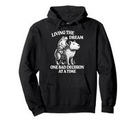 Living The Dream One Bad Decision At A Time Rana Capibara Sudadera con Capucha