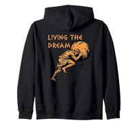 Living The Dream Stoic Funny Cita Motivacional Sarcástico Sudadera con Capucha