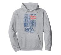 Living The Paris Dream Bicycle Street Art Sudadera con Capucha