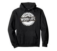 Living The Wood Life Carpintería Tallado en madera Carpintería Sudadera con Capucha