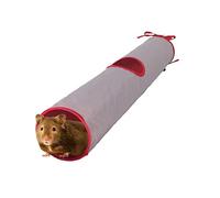 Living World Túnel para Mascotas, Rojo/Gris