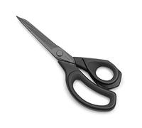 LIVINGO Tijeras de Tela 24CM, Alta Resistencia, Acero Inoxidable Forjado, Recubrimiento de Titanio, Afiladas y Ergonómicas para Costura, Confección, Cuero, Manualidades, Hogar y Oficina, Negro