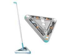 Livington Deeper Sweeper - Limpiador de Suelo inalámbrico con 4 cepillos giratorios - Diseño triángulo - Escoba eléctrica con luz LED - Escoba inalámbrica sin Bolsa - Cabezal Giratorio Flexible -