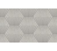 Livingwalls 382043 38327-3 38327-3 - Papel pintado 3D Titanium 3 (10,05 x 0,53 m), color gris y plateado