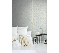 Livingwalls 389624 Premium Wall 2 - Papel pintado para pared (10,05 x 0,53 m), diseño floral, color blanco y verde