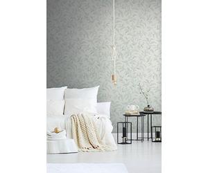 Livingwalls 389624 Premium Wall 2 - Papel pintado para pared (10,05 x 0,53 m), diseño floral, color blanco y verde