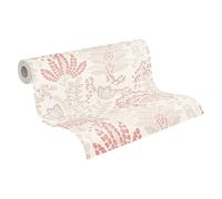 Livingwalls 393492 Famous Garden - Papel pintado no tejido, aspecto floral, 10,05 x 0,53 m, color blanco