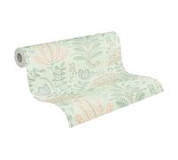 Livingwalls 393493 Famous Garden 393493 Papel pintado no tejido, aspecto floral, 10,05 x 0,53 m, verde