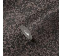 Papel Tapiz Negro Con Diseño Textil Y Alfombra
