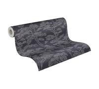 Livingwalls A.S. Création Vibes & Styles Lin Zen Branches 790011 - Papel pintado no tejido (10,05 m x 0,53 m), color azul y gris