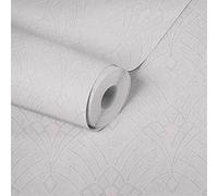 Livingwalls Art Déco Mata Hari 380941 - Papel pintado no tejido, color crema y rosa