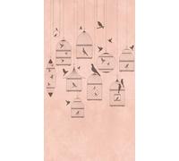 Livingwalls Birds The Wall 382961 382961 382961 - Papel pintado (1,59 x 2,80 m), color rosa y gris