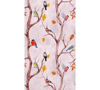 Livingwalls Cottage The Wall 382301 382301 - Papel pintado (1,59 x 2,80 m), color rosa, marrón y amarillo