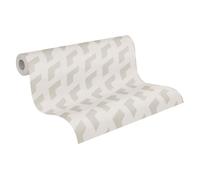 Livingwalls Daniel Hechter papel pintado no tejido con efecto metálico en gris, blanco, metálico - papel pintado de diseño contemporáneo 10,05 x 0,53 m - 781504