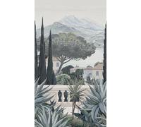 Livingwalls Hot Spots Papel pintado fotográfico Finca 1,59 m x 2,80 m - Azul, marrón, crema - Papel pintado paisaje - 790158