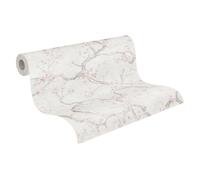 Livingwalls Hot Spots papel pintado no tejido con efecto metálico en crema, rosa, beige, gris, metálico - papel pintado floral 10,05 x 0,53 m Made in Germany - 781995