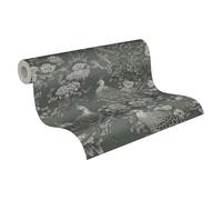Livingwalls Michalsky 399821 - Papel pintado no tejido con diseño floral, color gris y negro
