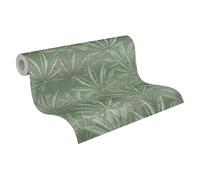 Livingwalls Michalsky 399841 - Papel pintado de fieltro con hojas, diseño de selva, color verde