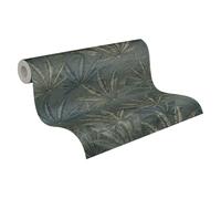 Livingwalls Michalsky 399844 - Papel pintado no tejido con hojas (399844), diseño de selva, color gris, verde y azul