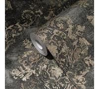 Livingwalls My Home 387074 My Spa - Papel pintado (10,05 x 0,53 m), diseño barroco, color gris y beige