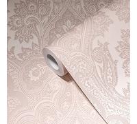 Livingwalls My Home 387083 My Spa - Papel pintado para salón (10,05 x 0,53 m), diseño barroco, color rosa