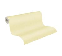 Livingwalls Papel pintado 396513 - papel pintado liso en amarillo - papel pintado monocromo de alta calidad con textura textil para varias habitaciones - 10,05m x 0,53m - Fabricado en Alemania