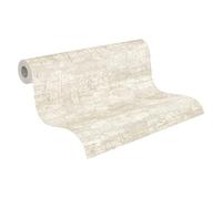 Livingwalls Papel pintado 396575 industrial con estructura en beige, crema - papel pintado de diseño de alta calidad con efecto metálico en cobre para varias habitaciones - 10,05m x 0,53m