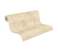 Papel pintado Livingwalls 396705 Industrial - papel pintado de hormigón de alta calidad en beige con efecto metálico en dorado - papel pintado efecto escayola en 10,05m x 0,53m - Fabricado en Alemania