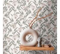 Livingwalls Papel pintado blanco y gris - Papel pintado para sala de estar dormitorio 394304 - no tejido selva - 10,05 m x 0,53 m para 5,33 m² - Fabricado en Alemania