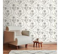 Livingwalls Papel pintado blanco y negro - Papel pintado para salón dormitorio 394272 - no tejido selva - 10,05 m x 0,53 m para 5,33 m² - Fabricado en Alemania