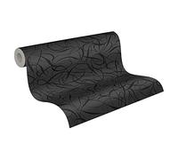 Livingwalls papel pintado de tejido-no-tejido Fairyland metálico negro 10,05 m x 0,53 m 132062