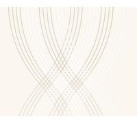Livingwalls papel pintado de tejido-no-tejido Flock beige crema 10,05 m x 0,53 m 255860