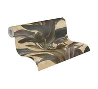 Livingwalls Papel Pintado Flores Antonio - Barcelona Metropolitan Stories 2 A.S. Création Papel pintado tejido no tejido 10.05 m x 0.53 m Marrón Metálico Negro Fabricado en Alemania 378624 37862-4