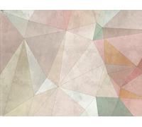 Livingwalls Papel pintado fotográfico moderno multicolor beige 382861 geométrico, para salón o dormitorio, 3,71 x 2,80 m, fabricado en Alemania