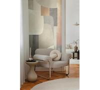 Livingwalls papel pintado mural panorámico tejido no tejido con diseño abstracto en gris, naranja, marrón - papel pintado mural artístico 8,80 m x 0,53 m - colección COSMOPOLITAN - 791454