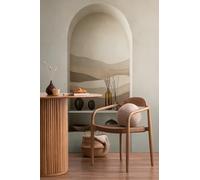 Livingwalls papel pintado mural panorámico tejido no tejido con diseño de arcos en beige, marrón, crema - papel pintado mural 3D 8,80 m x 0,53 m - colección COSMOPOLITAN - 791446