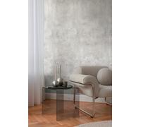 Livingwalls papel pintado mural panorámico tejido no tejido con diseño de efecto cemento en gris, negro - papel pintado mural industrial 8,80 m x 0,53 m - colección COSMOPOLITAN - 791552