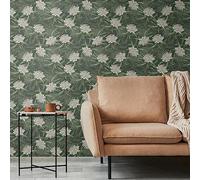 Livingwalls Papel Pintado Negro Verde - Papel Pintado Salón Dormitorio 394321 - Papel pintado no tejido Jungla - 10,05 m x 0,53 m para 5,33 m² - Fabricado en Alemania