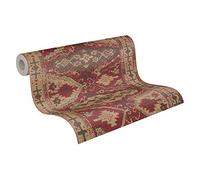 Livingwalls Papel Pintado Oriental Said - Marrakesch Metropolitan Stories 2 A.S. Création tejido no tejido 10.05 m x 0.53 m Beige Rojo Negro Fabricado en Alemania 378681 37868-1