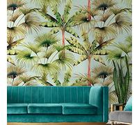 Livingwalls Travel Styles - Papel pintado no tejido, diseño tropical en azul y verde, para diferentes habitaciones, 1,59 m x 2,80 m
