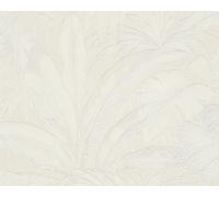 Papel pintado Versace Papel Pintado De La Selva Papel pintado tejido no tejido 10.05 m x 0.70 m Crema Plata Fabricado en Alemania 962402 96240-2