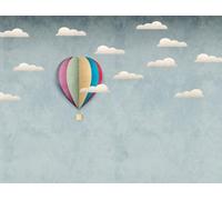 Livingwalls WTD 383011 - Papel pintado fotográfico (fieltro, 3,71 x 2,80 m), diseño de globo aerostático