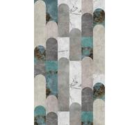 Livingwalls WTD 398341 - Papel pintado fotográfico (1,59 x 2,80 m), color gris, azul y blanco