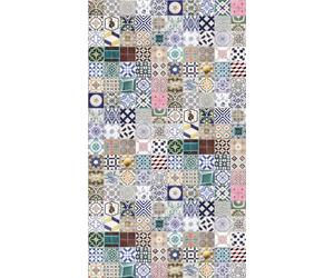 Livingwalls WTD 398361 - Papel pintado fotográfico (3,71 x 2,80 m), diseño de azulejos vintage