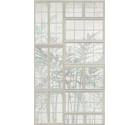 Livingwalls WTD 398451 - Papel pintado fotográfico para ventana (2,12 x 2,80 m), color beige y verde