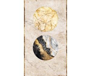 Livingwalls WTD 398501 - Papel pintado fotográfico (3,71 x 2,80 m, diseño de mármol), color beige, dorado y negro