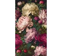 Livingwalls WTD 398621 - Papel pintado fotográfico (3,71 x 2,80 m), diseño de flores en color rosa, rojo y rosa
