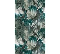 Livingwalls WTD 398651 - Papel pintado fotográfico (1,59 x 2,80 m), diseño de selva, color verde y gris