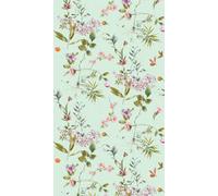 Livingwalls WTD 398811 - Papel pintado fotográfico (3,71 x 2,80 m), diseño de flores, color azul, verde y rosa