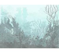 Livingwalls WTD 399041 - Papel pintado fotográfico para habitación infantil (3,71 x 2,80 m), color azul y gris